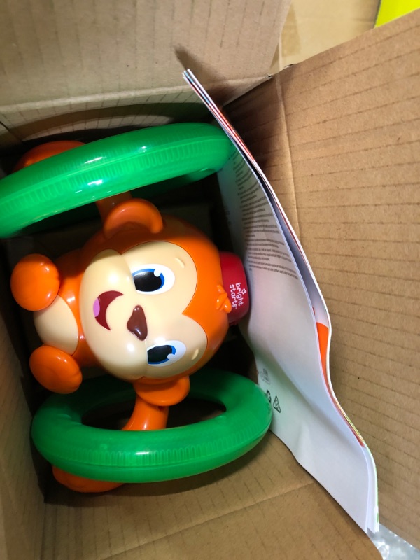 Photo 2 of Bright Starts Roll & Glow Monkey Crawling Baby Toy with Lights and Sounds for 6 Months and up