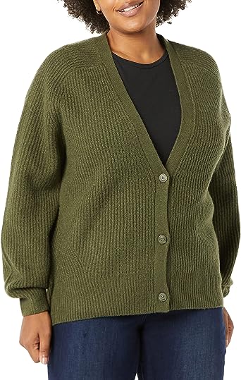 Photo 1 of Amazon Essentials Women's Soft Touch Ribbed Blouson Cardigan XS
