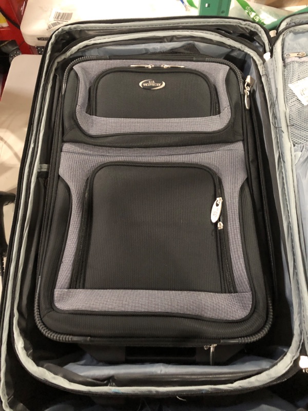 Photo 1 of **SEE NOTES**
U.S. Traveler Expandable Travel Rolling Luggage Set, Black/Grey, 4-Piece (15/21/25/29)