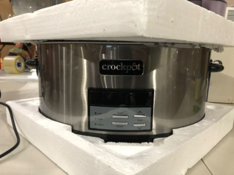 Photo 2 of Crock-pot Oval Manual Slow Cooker, 8 quart, Stainless Steel