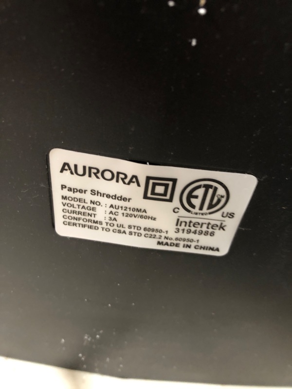 Photo 4 of Aurora AU1210MA Professional Grade High Security 