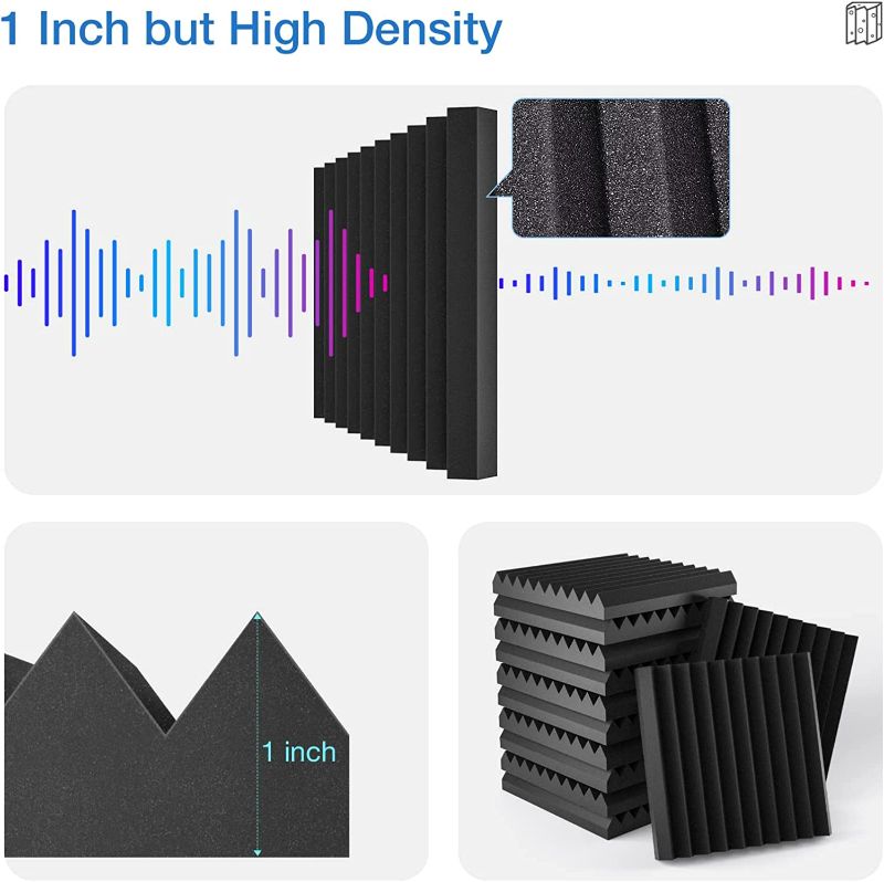 Photo 1 of **SEE NOTES**
Acoustic Panels 1" X 12" X 12" Quick-Recovery Soundproof Foam 