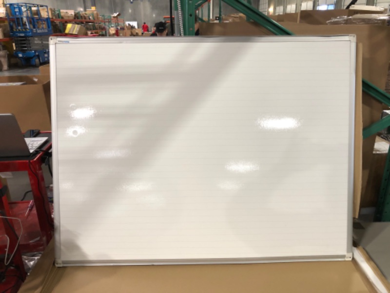 Photo 2 of MasterVision Planning Board Magnetic Ruled Dry Erase, 36" x 48"