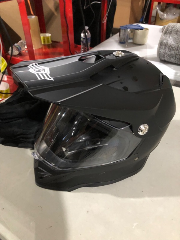 Photo 2 of AHR Full Face Dual Sport Motorcycle Helmet