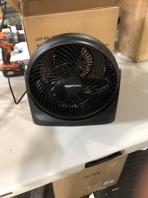 Photo 2 of Amazon Basics 3 Speed Small Room Air Circulator Fan, 11-Inch 11-Inch Air Circulator Fan