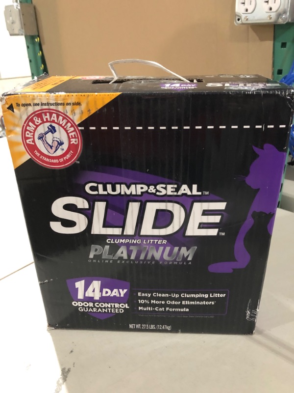 Photo 1 of Arm & Hammer Slide Platinum Clumping Cat Litter, Multi-Cat 27.5 lb