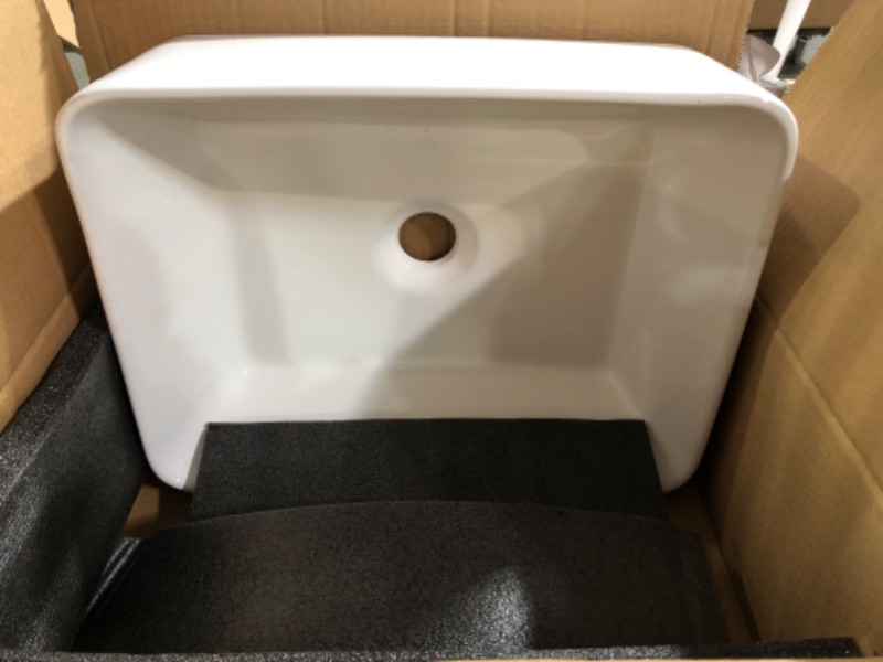 Photo 2 of ** SINK ONLY ** VCCUCINE Rectangular Vessel Sink, 16"X12" Small Bowl Bathroom Vessel Sink,