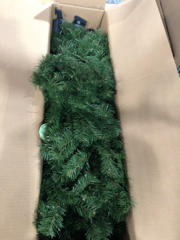 Photo 2 of National Tree Company Artificial Medium Christmas Tree, Green, Kincaid Spruce, Includes Stand, 6 Feet 6 ft