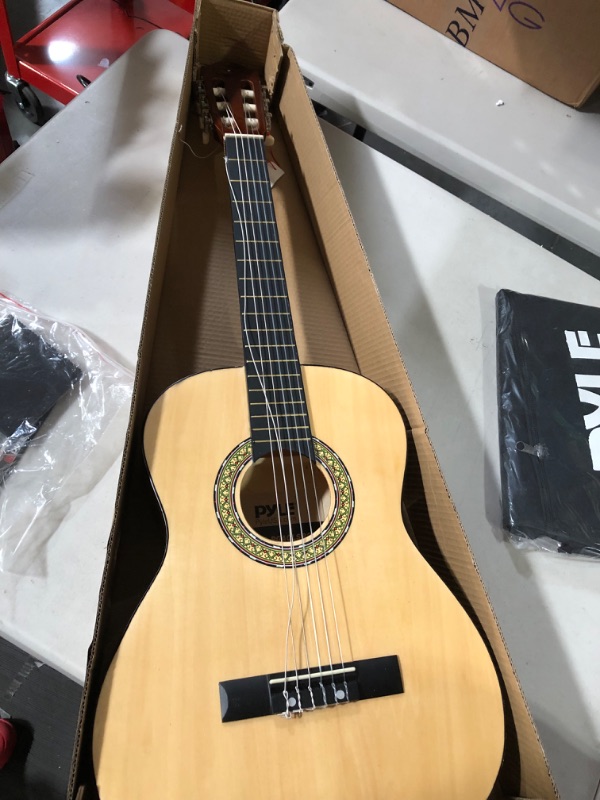 Photo 1 of *USED/DAMAGED* Pyle Classical Acoustic Guitar 36” Junior size for beginners with starter kit 