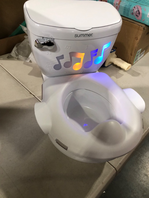 Photo 4 of **USED** Summer My Size Potty Lights and Songs Transitions, White – Realistic Potty Training Toilet with Interactive Handle that Plays Music for Kids