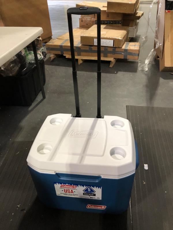 Photo 5 of **NEW** Coleman Portable Cooler with Wheels Xtreme Wheeled Cooler 50 Quart Cooler