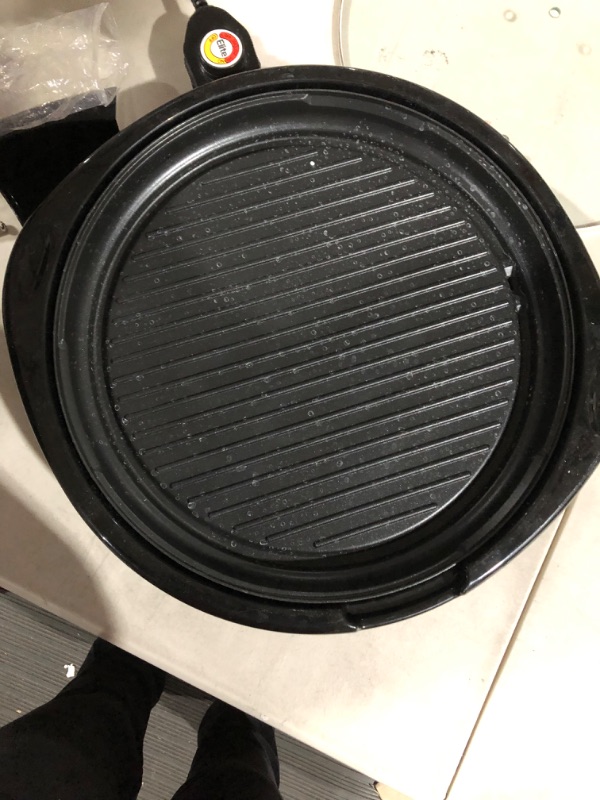 Photo 5 of **USED** Elite Gourmet EMG-980B Smokeless Electric Tabletop Grill Nonstick, 6-Serving, Dishwasher Safe Removable Grilling Plate, 14", Black