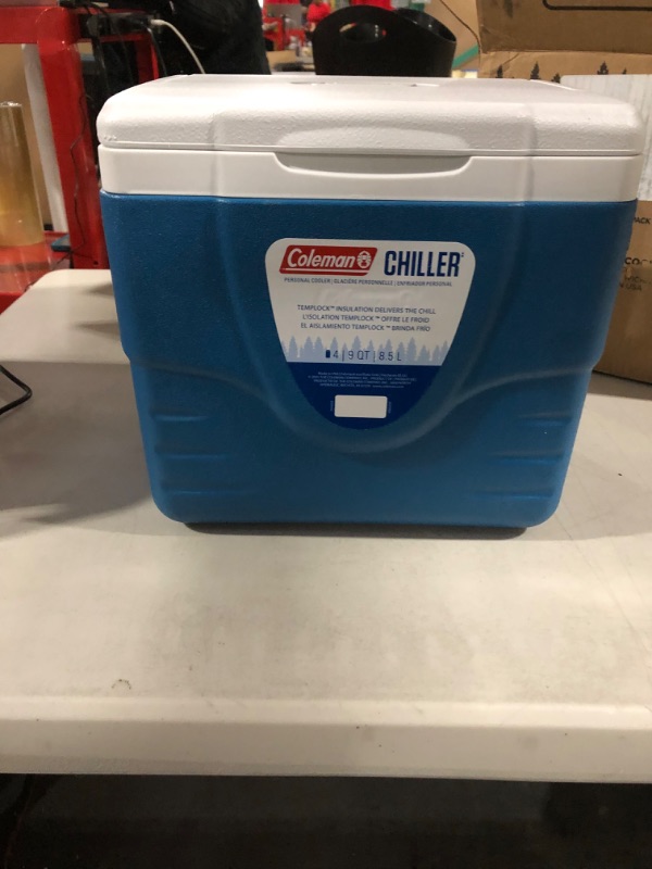 Photo 2 of **NEW** Coleman Portable Hard Cooler, 9 Quart Ocean Blue