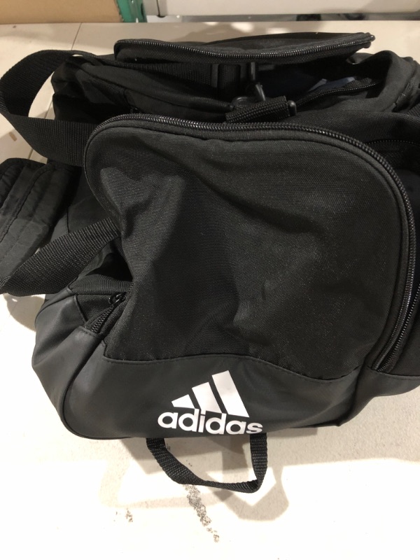 Photo 3 of Adidas Defender 4 Small Duffel Bag, Black/White, 11.75"x20.5"x11" 11.75"x20.5"x11" 