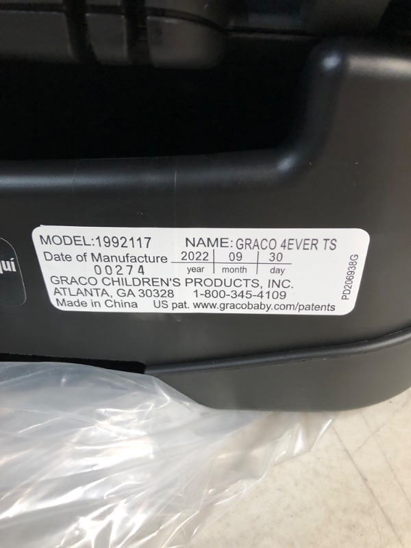 Photo 8 of *NEW** Graco 4Ever 4 in 1 Car Seat featuring TrueShield Side Impact Technology