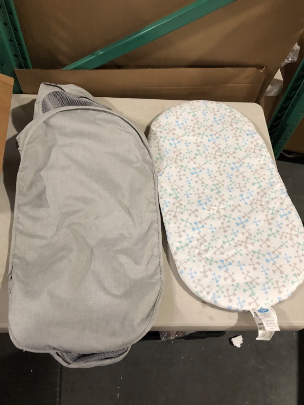 Photo 5 of **PARTS ONLY** Baby Basics™ Infant Bassinet, Gray, Portable and Collapsible, Includes Padded Insert Small