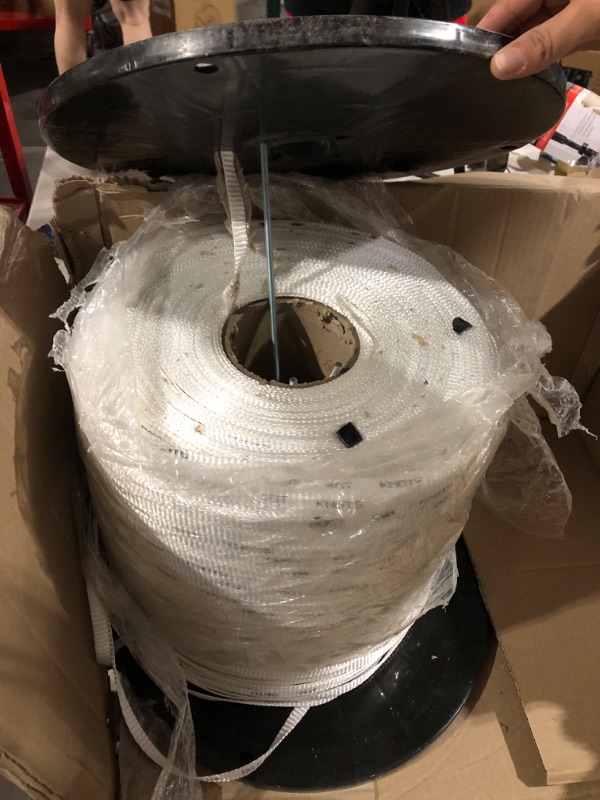 Photo 1 of **NEW**/SEE NOTES SGT KNOTS Printed Pull Tape - Polyester Mule Webbing for Commercial and DIY Projects,Cable, Fiber Optics, Audio & General Utility - (1/2" x 5000ft) 1/2" x 5000ft White with Black Text