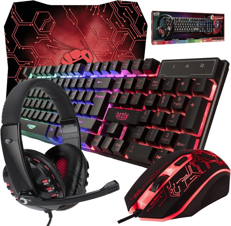 Photo 1 of Gaming Keyboard and Mouse and Mouse pad and Gaming Headset  4 in 1 Edition Hornet RX-250
