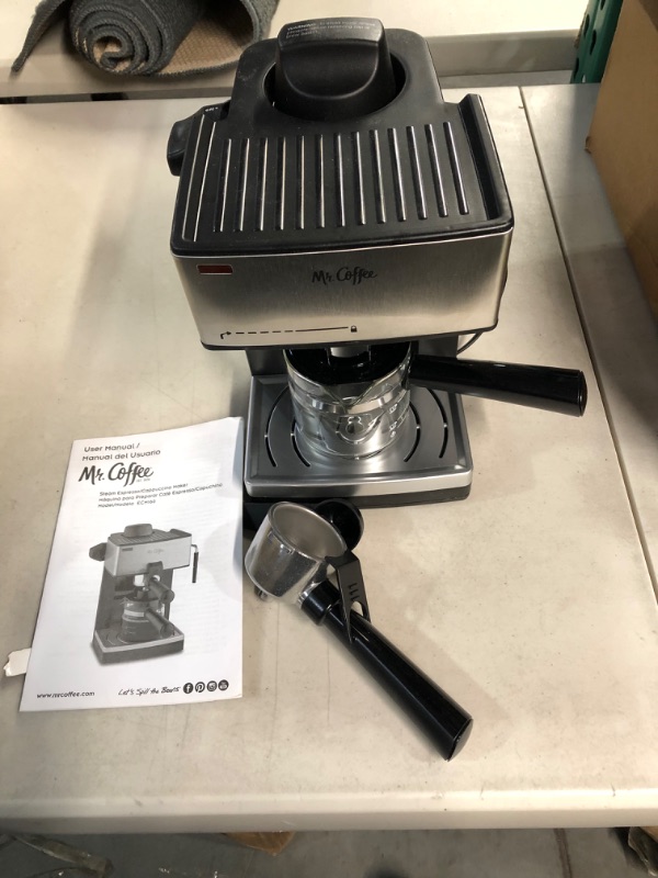 Photo 2 of *USED*Mr. Coffee 4-Cup Steam Espresso System with Milk Frother