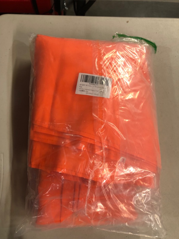 Photo 2 of ABCCANOPY 9ft Outdoor Umbrella Replacement Top Suit 8 Ribs (Orange) 9FT Orange