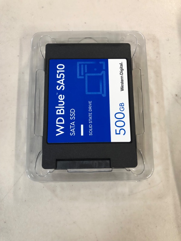 Photo 2 of Western Digital 500GB WD Blue SA510 SATA Internal Solid State Drive SSD - SATA III 6 Gb/s, 2.5"/7mm, Up to 560 MB/s - WDS500G3B0A 500GB Newest Generation SSD