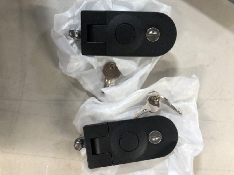 Photo 2 of 2PCS Compression Latches Black Powder Coated Zinc Alloy for Cockpit Floor Door Cabinet