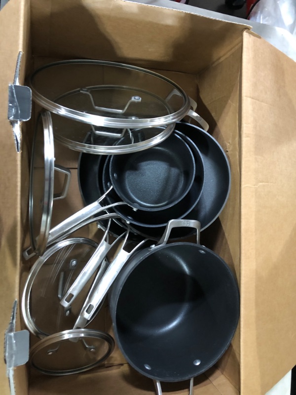 Photo 2 of **SEE NOTES**
Calphalon 11-Piece Pots and Pans Set, Black 