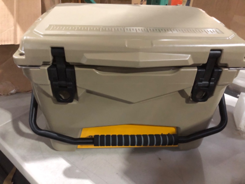 Photo 3 of Amazon Commercial Rotomolded Cooler, 20 Quart, Tan Tan 20 Qt. Coolers