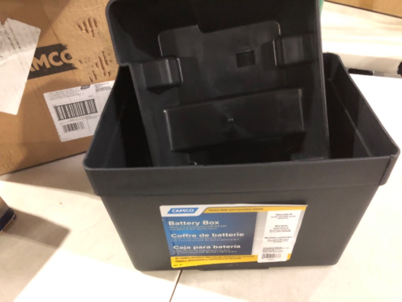 Photo 1 of Camco Heavy Duty Battery Box with Straps and Hardware 