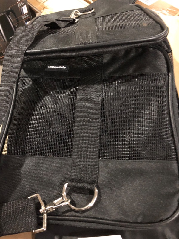 Photo 3 of AmazonBasics Black Soft-Sided Pet Carrier - Large