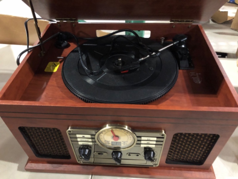 Photo 2 of Victrola Nostalgic 6-in-1 Bluetooth Record Player & Multimedia Center with Built-in Speakers 