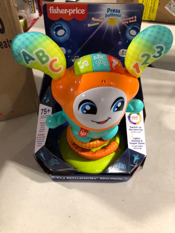 Photo 2 of Fisher-Price Interactive Baby and Toddler Learning Toy with Music, Lights and Bouncing Action, DJ Bouncin’ Beats ?