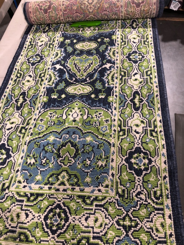 Photo 3 of  2'2" x 8' Transitional Oriental Runner ,Navy