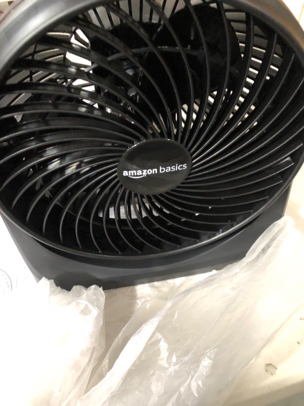 Photo 2 of Amazon Basics 3 Speed Small Room Air Circulator Fan, 7-Inch, Black