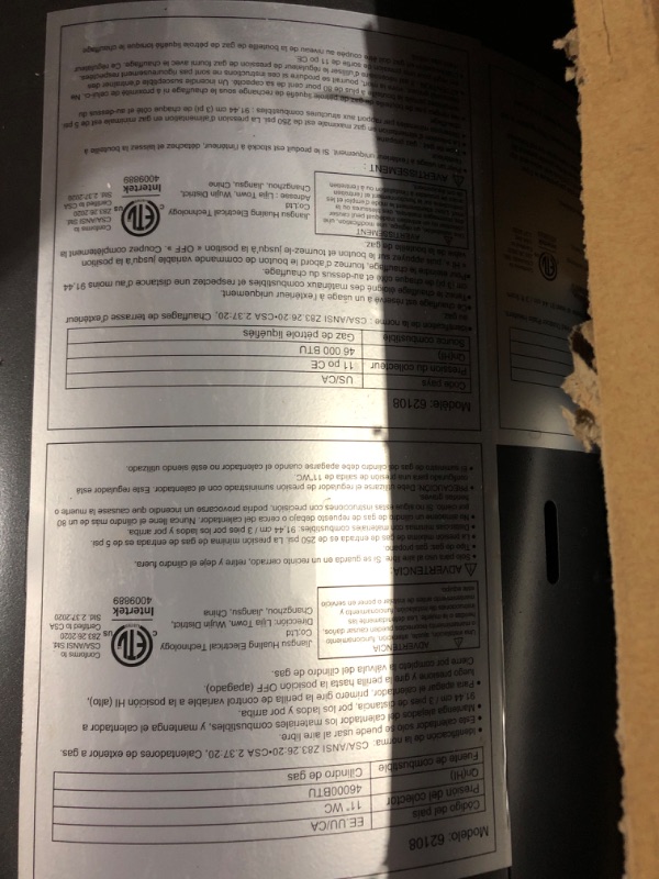 Photo 1 of Amazon Basics patio heater