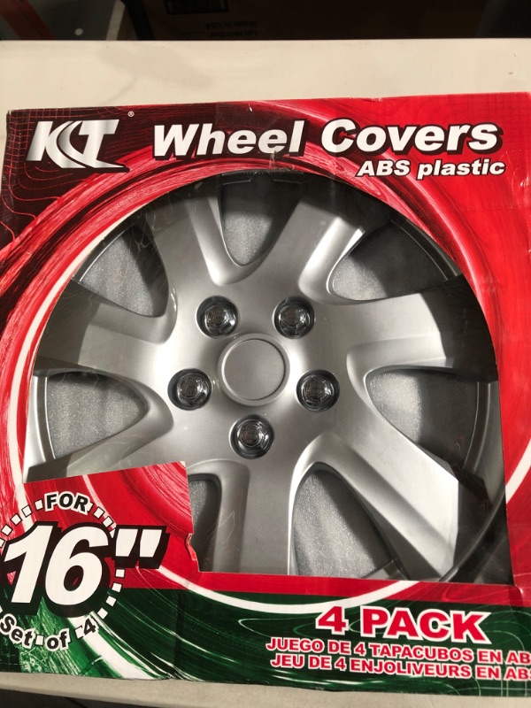 Photo 2 of BDK (4-Pack Premium 16" Wheel Rim Cover Hubcaps OEM Style for Toyota Camry Style Replacement Snap On Car Truck SUV Hub Cap