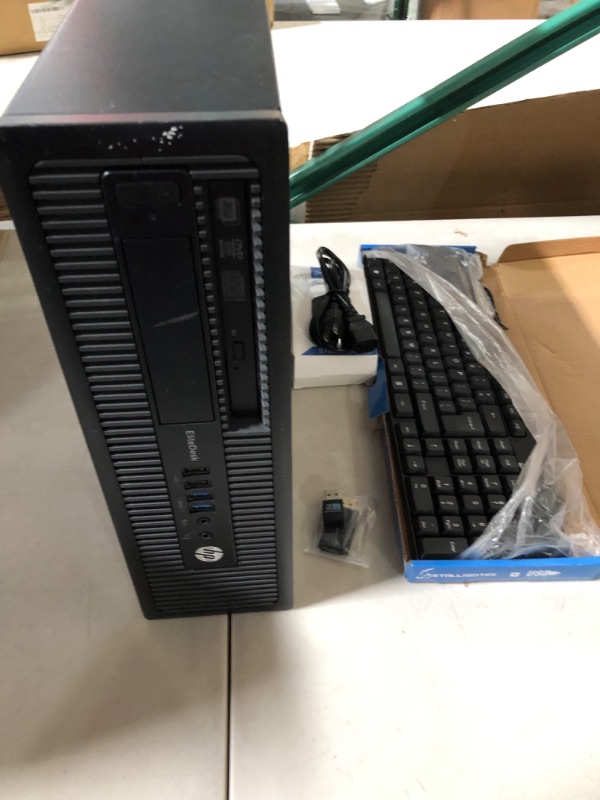 Photo 5 of HP EliteDesk 800 G1 SFF High Performance Business Desktop Computer, Intel Quad Core i5-4590 upto 3.7GHz, 16GB RAM, 1TB HDD, 256GB SSD (boot), DVD, WiFi, Windows 10 Professional (Renewed) HP Desktop