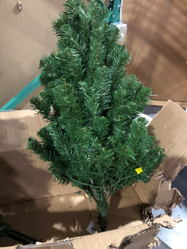 Photo 5 of *INCOMPLETE/SEE NOTES** National Tree Company Pre-Lit Artificial Full Christmas Tree, Green, North Valley Spruce, White Lights, Includes Stand, 4.5 