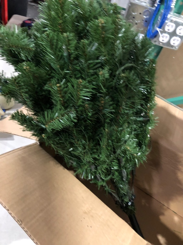 Photo 3 of *INCOMPLETE/SEE NOTES** National Tree Company Pre-Lit Artificial Full Christmas Tree, Green, North Valley Spruce, White Lights, Includes Stand, 4.5 