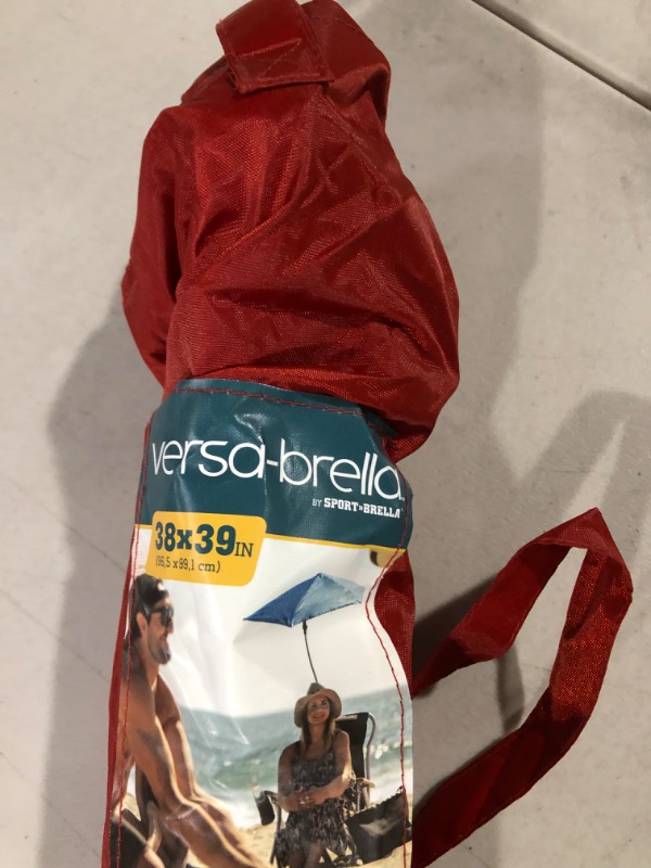 Photo 6 of *NEW* Sport-Brella Versa-Brella SPF 50+ Adjustable Umbrella with Universal Clamp Regular Firebrick Red