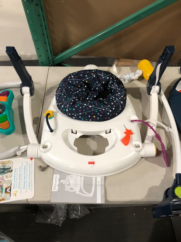 Photo 2 of *INCOMPLETE/SEE NOTES* Fisher-Price Astro Kitty SpaceSaver Jumperoo, Space-Themed Infant Activity Center with Adjustable Bouncing seat, Lights, Music and Interactive Toys