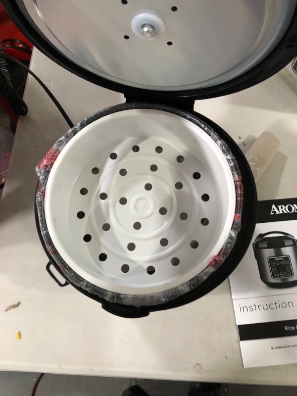 Photo 1 of *MINOR DAMAGE/SEE NOTES** Aroma Housewares ARC-914SBD Digital Cool-Touch Rice Grain Cooker and Food Steamer, Stainless, Silver