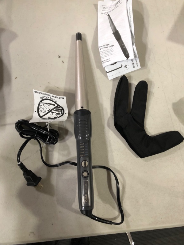 Photo 2 of *USED** INFINITIPRO BY CONAIR Tourmaline Ceramic 1-Inch to 1/2-Inch Curling Wand, Tapered