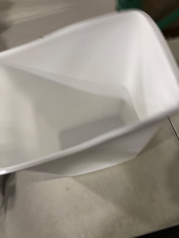 Photo 4 of *NEW/BENT* Rubbermaid 9 gal White Plastic Open Top Trash Can