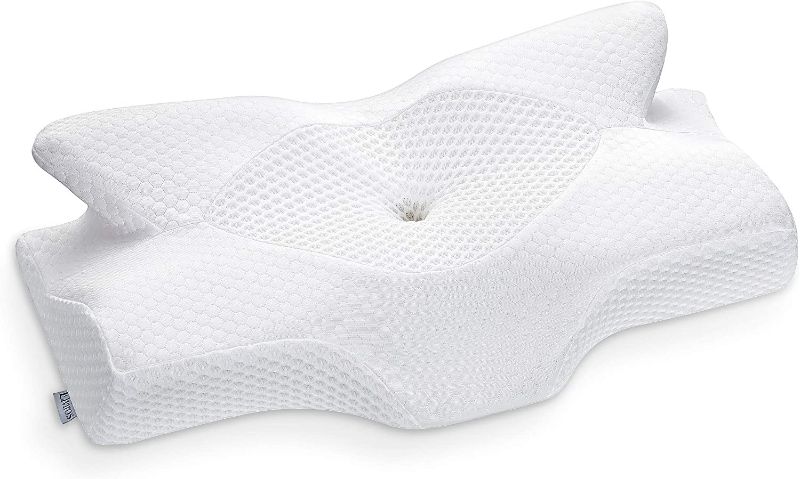 Photo 1 of *USED/SEE NOTES* Memory Foam Pillow, Contour Pillows for Neck and Shoulder (WHITE)