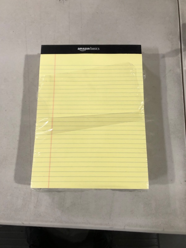 Photo 2 of (11 PADS) Amazon Basics Wide Ruled 8.5 x 11.75-Inch Lined Writing Note Pads 