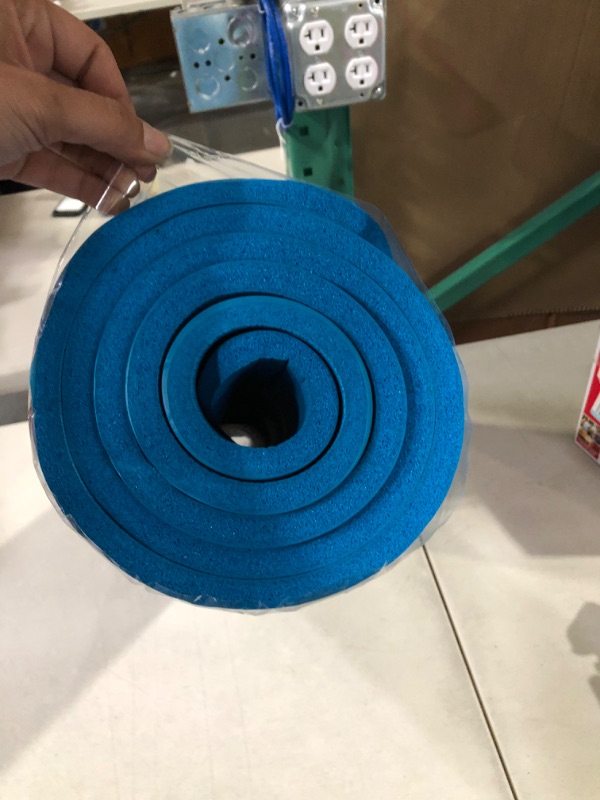 Photo 3 of 1/2-Inch Extra Thick Exercise Yoga Mat W/CARRYING HANDLE (BLUE)