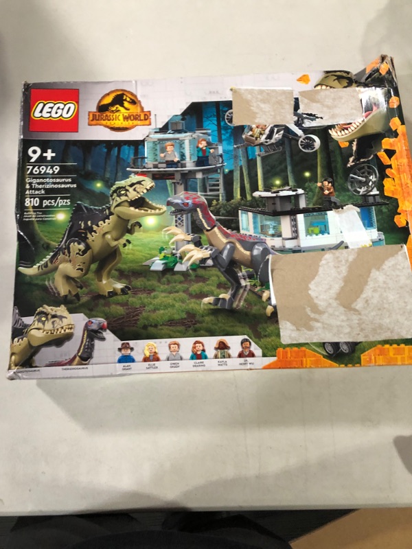 Photo 2 of *OPENED/SEE NOTES** LEGO Jurassic World Dominion Giganotosaurus & Therizinosaurus Attack 