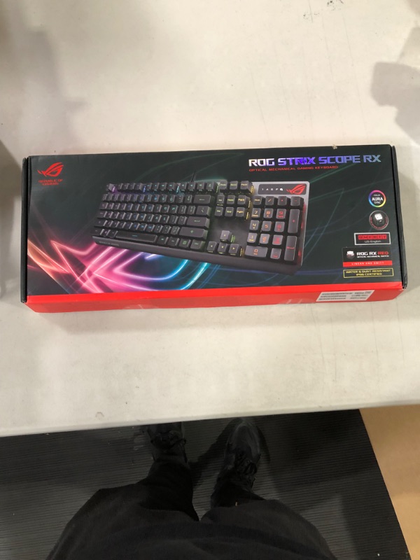 Photo 2 of **USED/DIRTY** ASUS ROG Strix Scope RX Gaming Keyboard