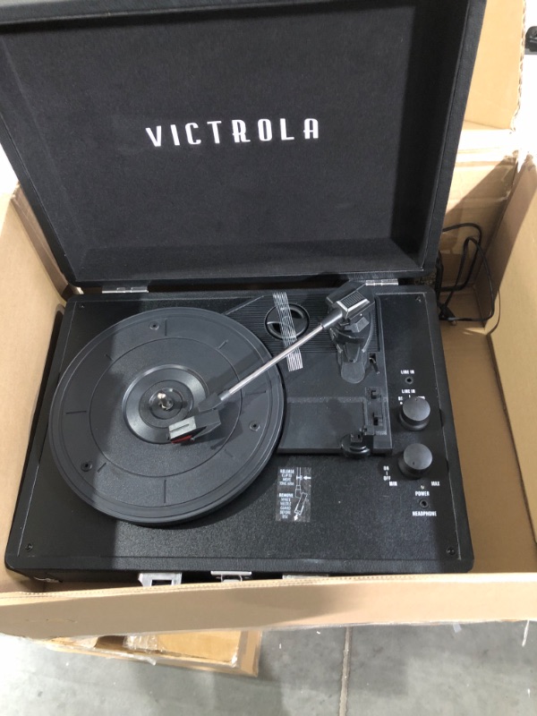 Photo 2 of Victrola Vintage 3-Speed Bluetooth Portable Suitcase Record Player.